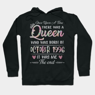 Girls 24th Birthday Queen October 1996 24 Years Old Hoodie